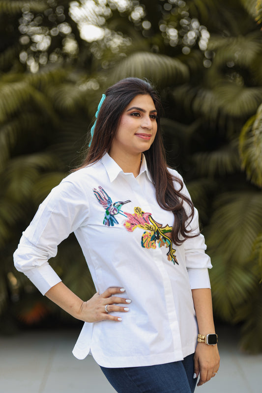 Blanco Hummingbird Shirt