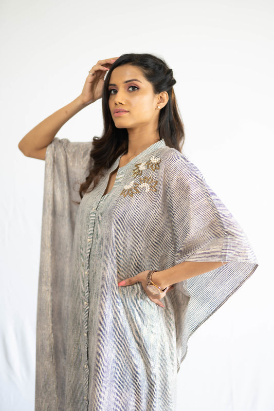 Shimmer Pearl Kaftan