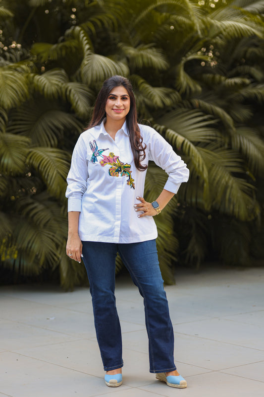 Blanco Hummingbird Shirt