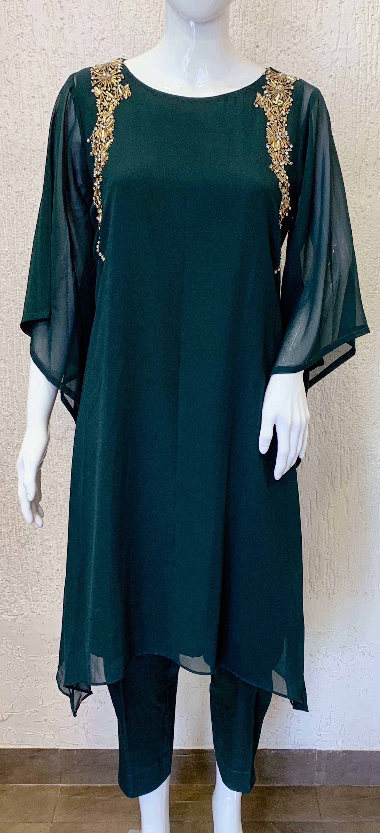 Emerald Green Kaftan Set