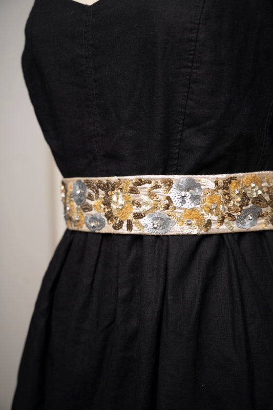 Floral Sequinned Shimmer Belt