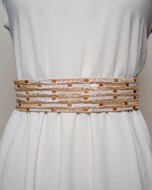 Rosegold Line Art Belt