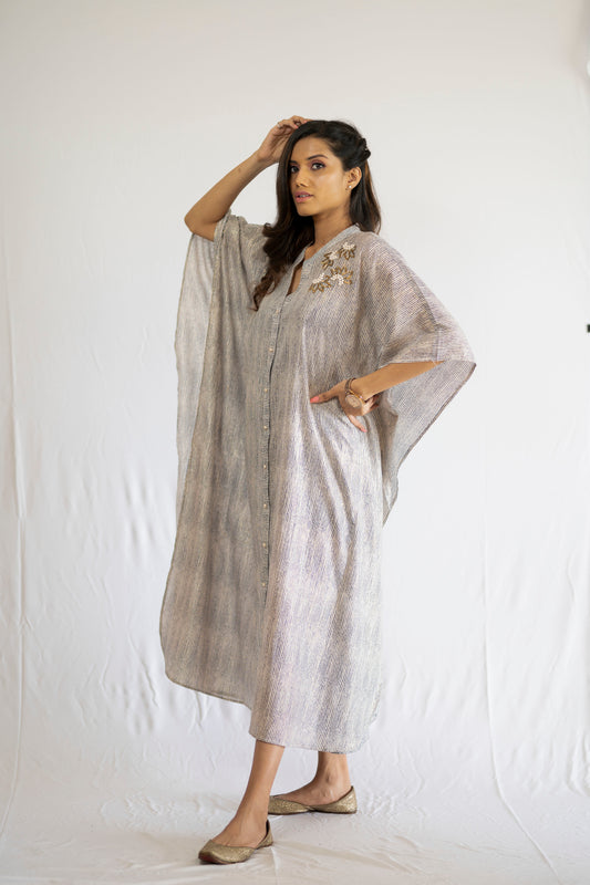 Shimmer Pearl Kaftan